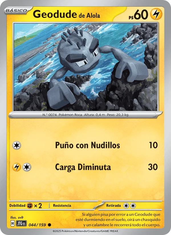 Geodude de Alola · Juntos de Aventuras 044/159