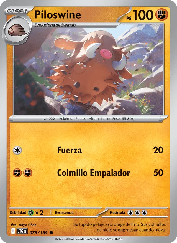 Piloswine · Juntos de Aventuras 078/159