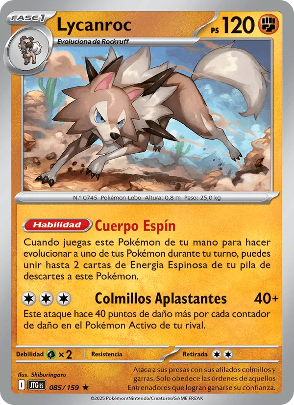 Lycanroc · Juntos de Aventuras 085/159
