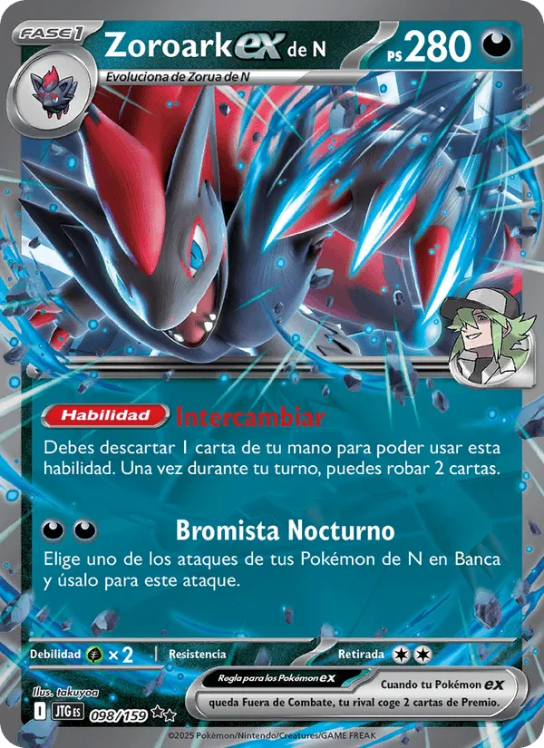 Zoroark ex de N · Juntos de Aventuras 098/159