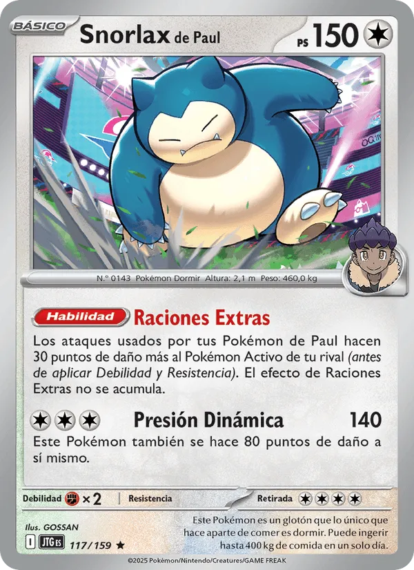 Snorlax de Paul · Juntos de Aventuras 117/159