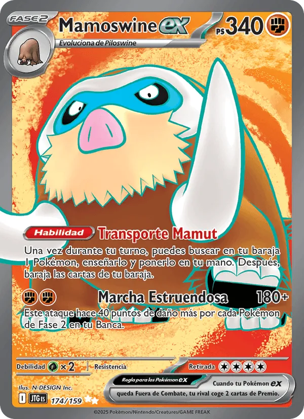 Mamoswine ex · Juntos de Aventuras 174/159