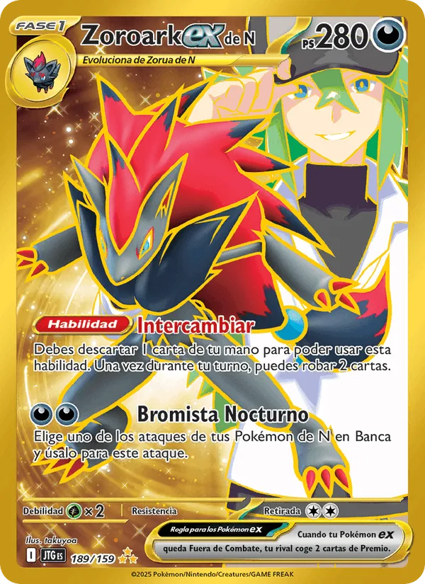 Zoroark ex de N · Juntos de Aventuras 189/159