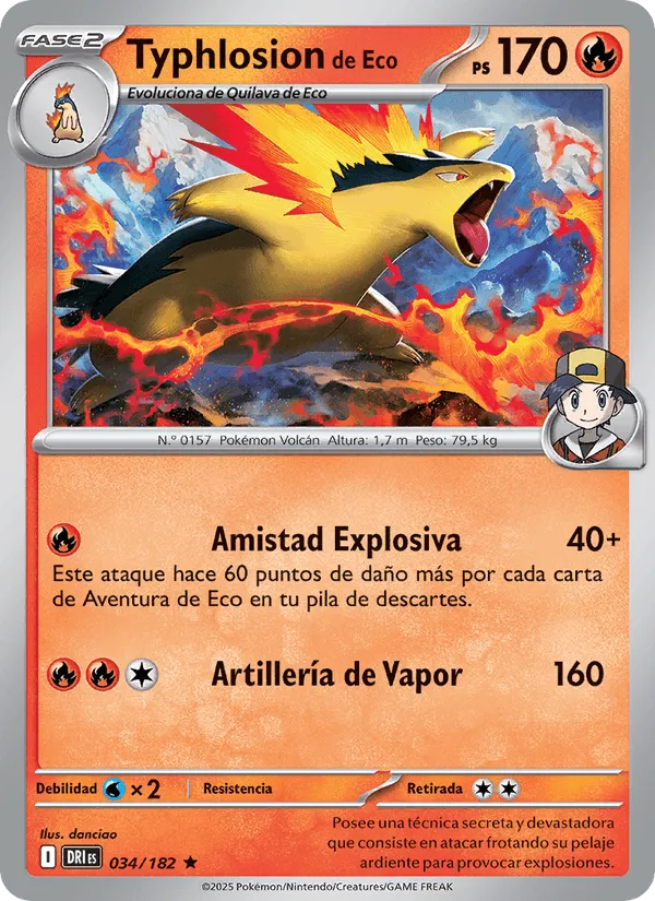Typhlosion de Eco · Rivales Predestinados 034/182