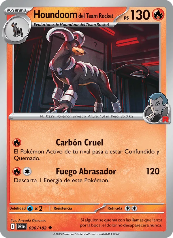 Houndoom del Team Rocket · Rivales Predestinados 038/182
