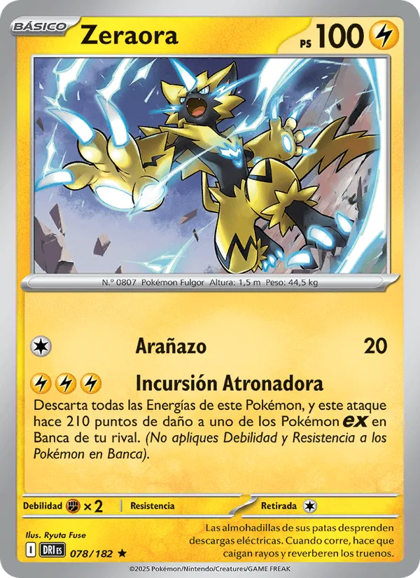 Zeraora · Rivales Predestinados 078/182