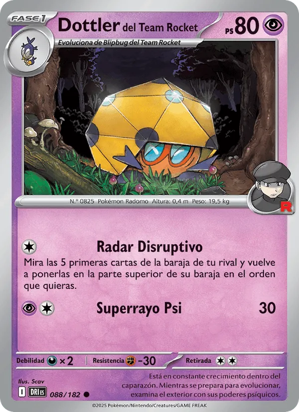 Dottler del Team Rocket · Rivales Predestinados 088/182