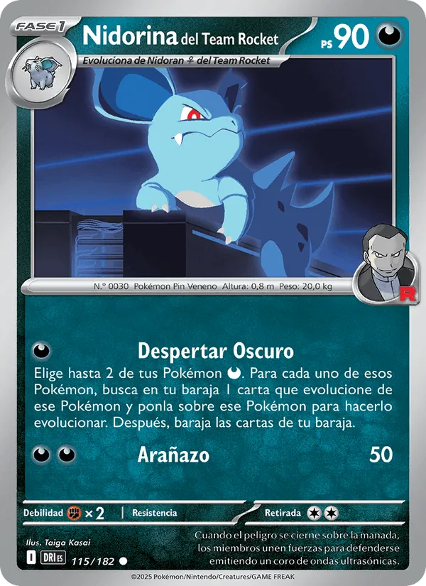 Nidorina del Team Rocket · Rivales Predestinados 115/182
