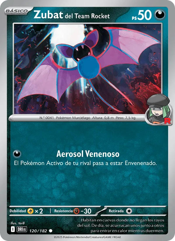Zubat del Team Rocket · Rivales Predestinados 120/182