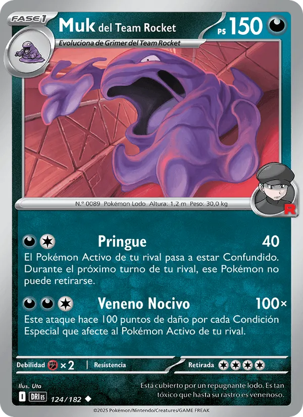 Muk del Team Rocket · Rivales Predestinados 124/182