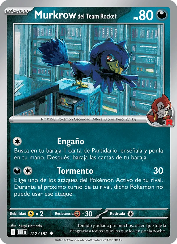 Murkrow del Team Rocket · Rivales Predestinados 127/182