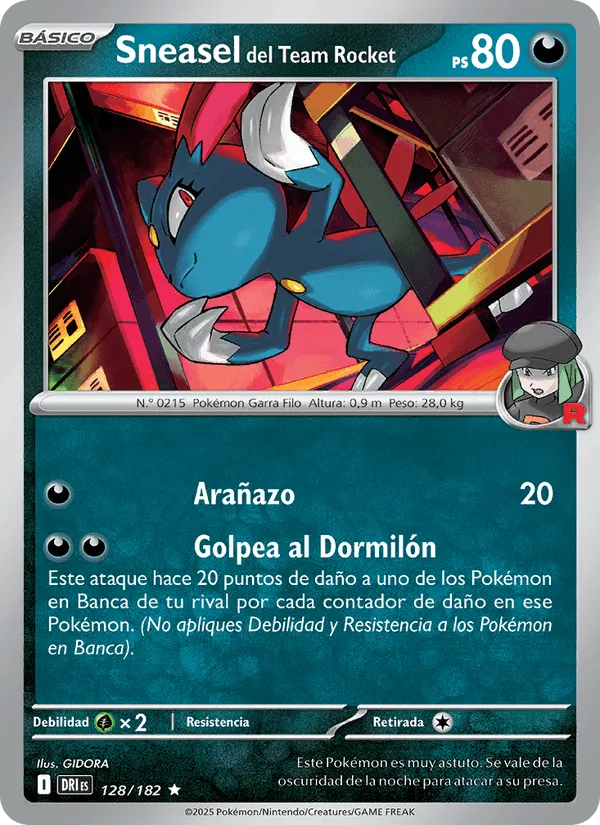 Sneasel del Team Rocket · Rivales Predestinados 128/182
