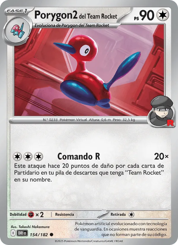 Porygon2 del Team Rocket · Rivales Predestinados 154/182