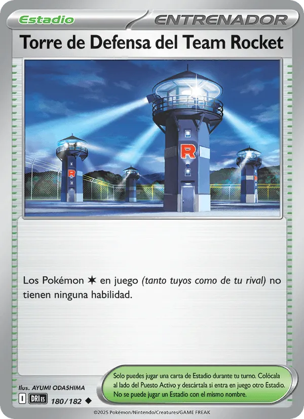 Torre de Defensa del Team Rocket · Rivales Predestinados 180/182
