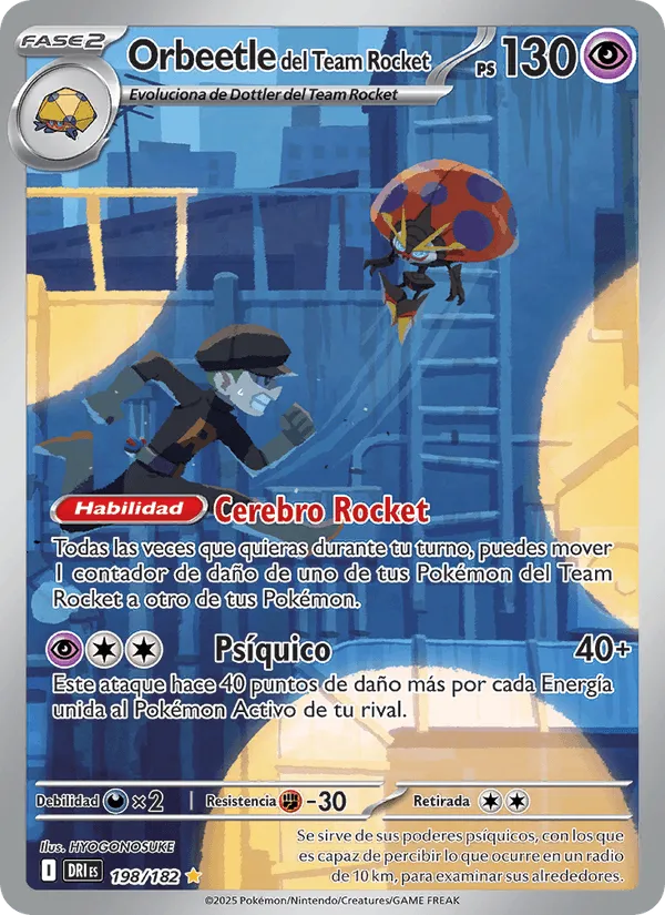 Orbeetle del Team Rocket · Rivales Predestinados 198/182
