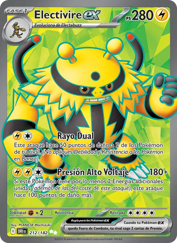 Electivire ex · Rivales Predestinados 212/182