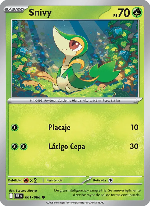 Snivy · Fulgor Negro 001/86