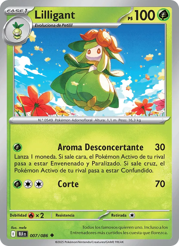 Lilligant · Fulgor Negro 007/86