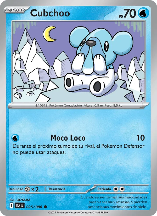 Cubchoo · Fulgor Negro 025/86