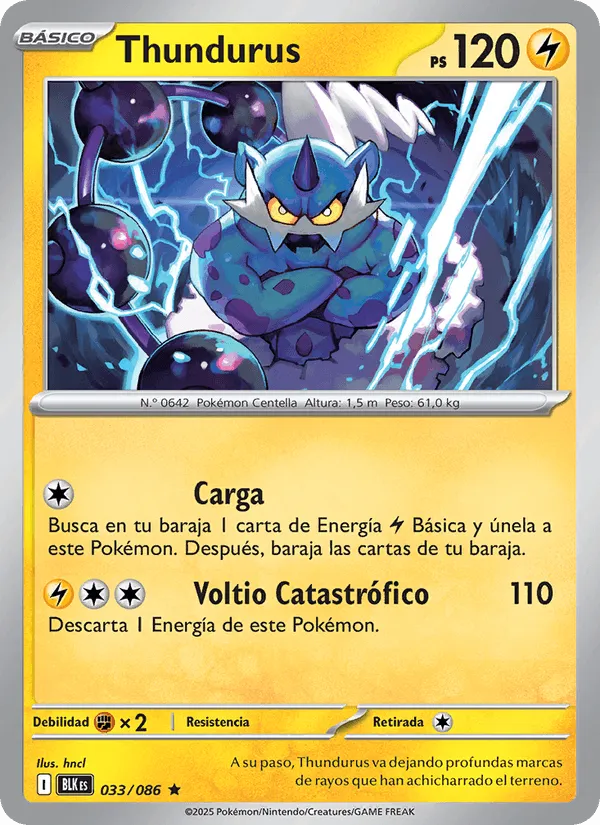 Thundurus · Fulgor Negro 033/86