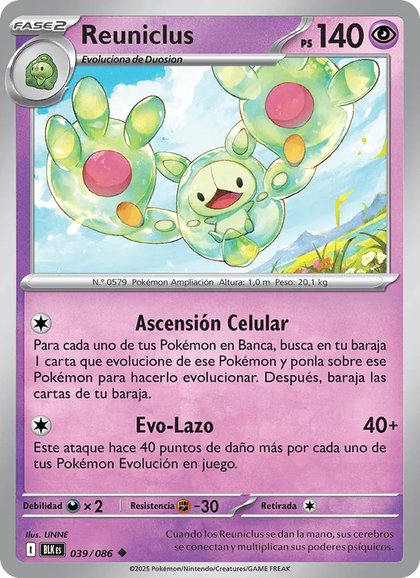Reuniclus · Fulgor Negro 039/86