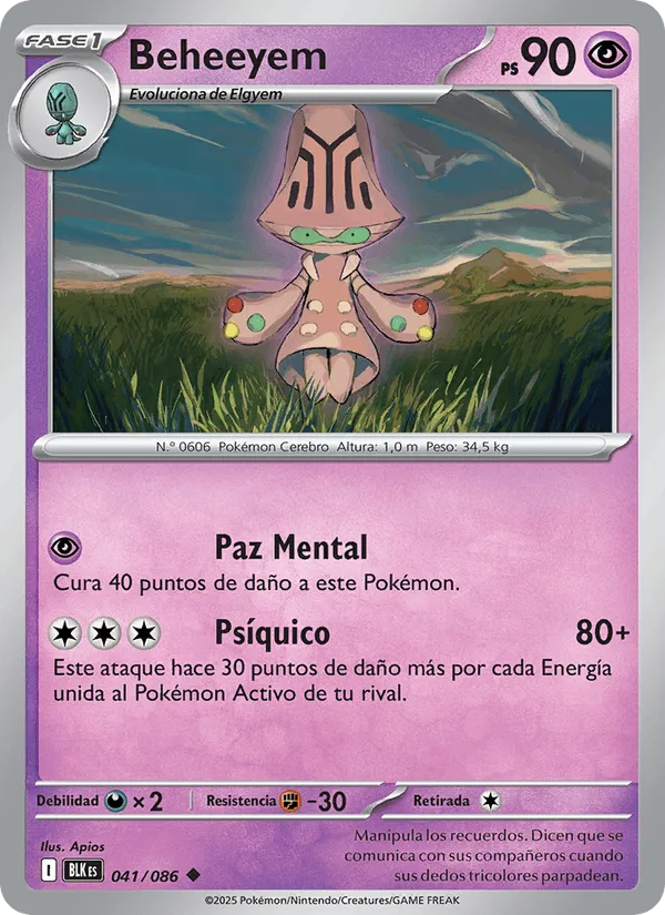 Beheeyem · Fulgor Negro 041/86