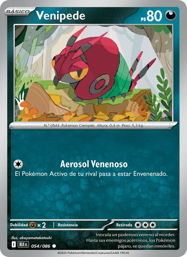 Venipede · Fulgor Negro 054/86