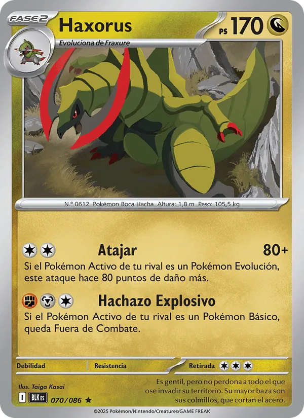 Haxorus · Fulgor Negro 070/86