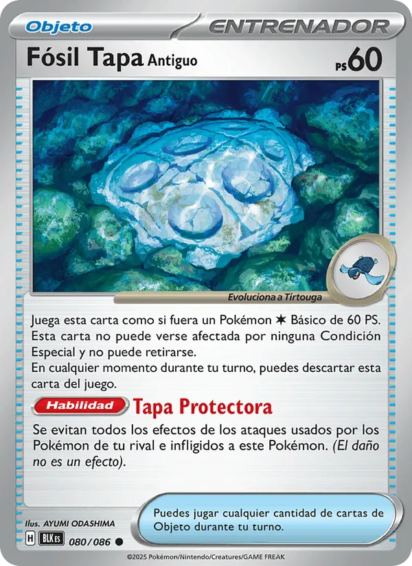 Fósil Tapa Antiguo · Fulgor Negro 080/86