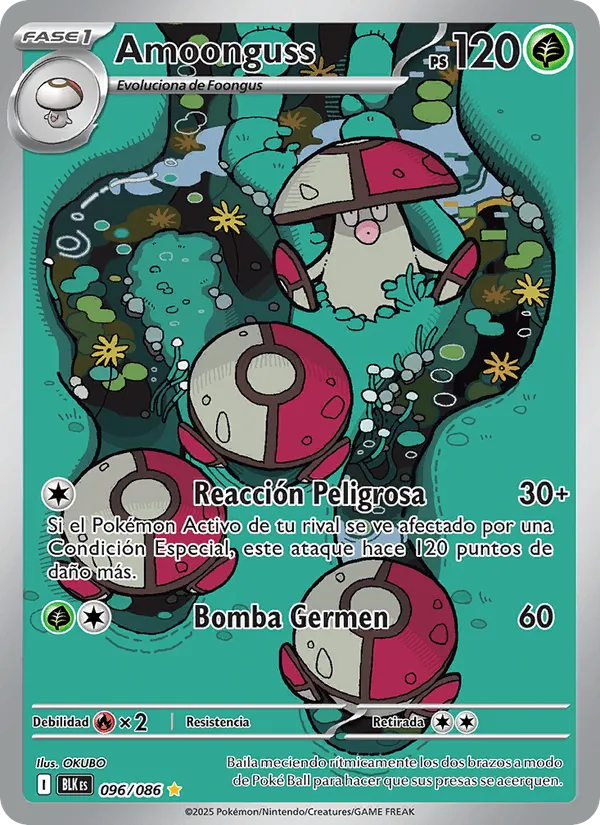 Amoonguss · Fulgor Negro 096/86