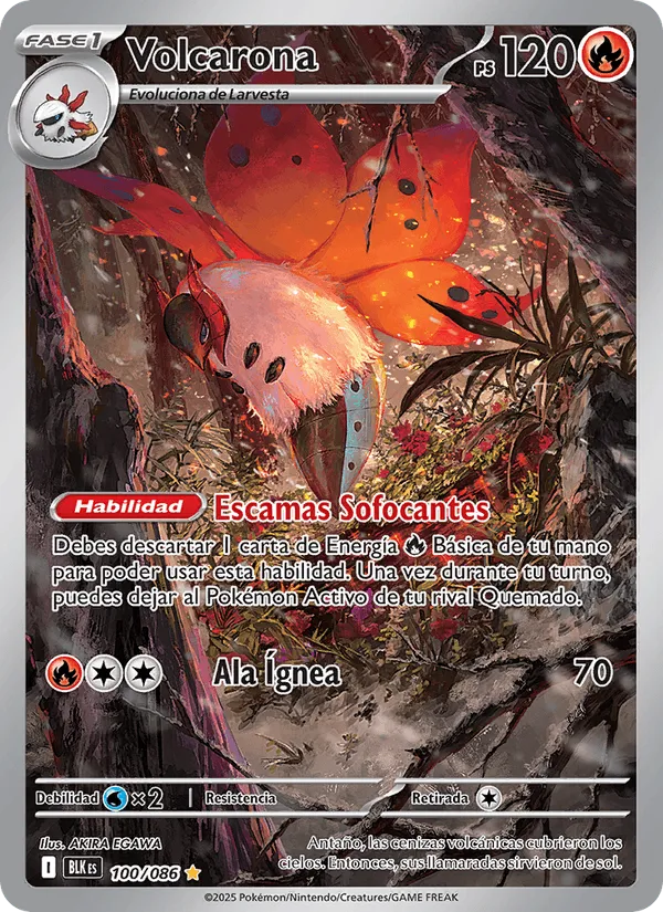 Volcarona · Fulgor Negro 100/86