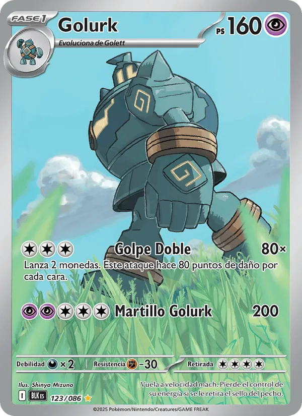 Golurk · Fulgor Negro 123/86