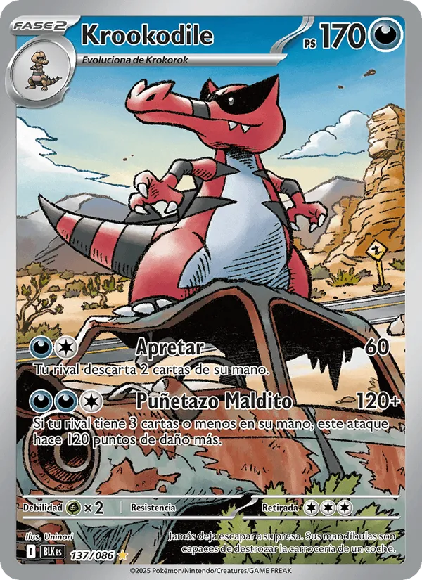 Krookodile · Fulgor Negro 137/86