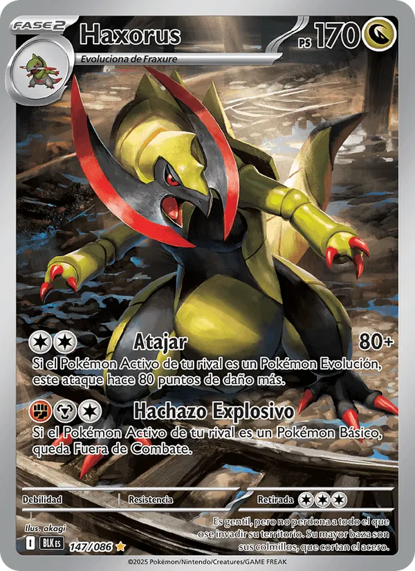 Haxorus · Fulgor Negro 147/86