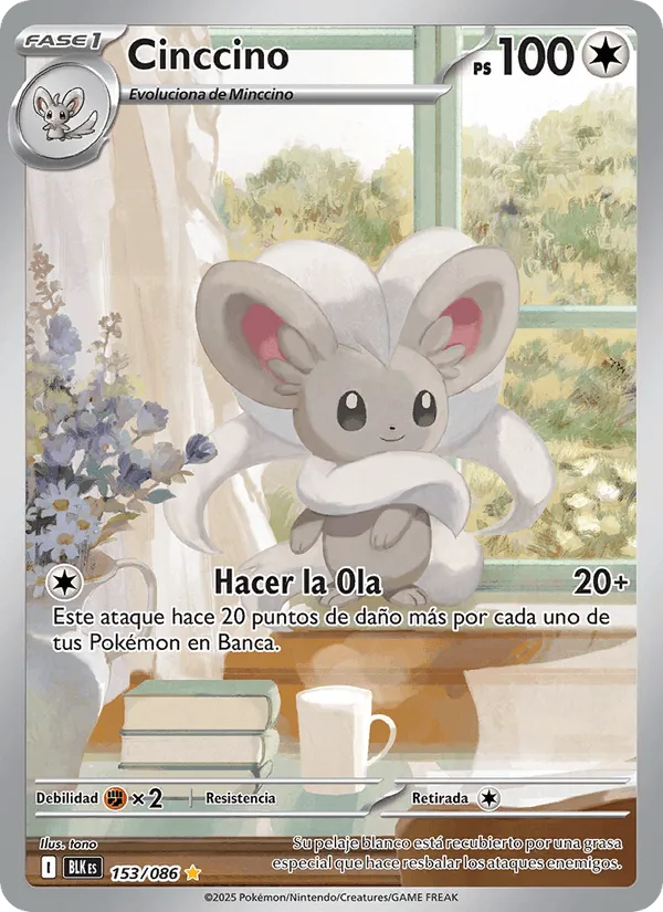 Cinccino · Fulgor Negro 153/86