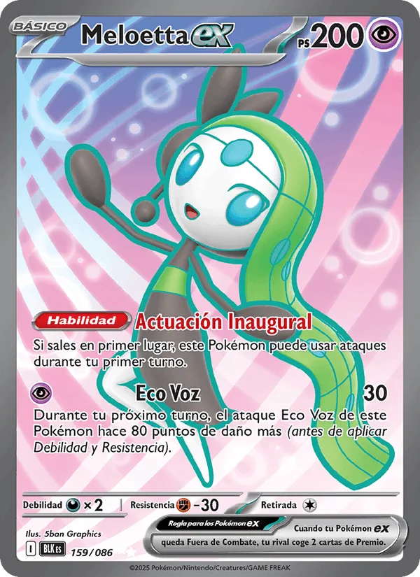Meloetta ex · Fulgor Negro 159/86