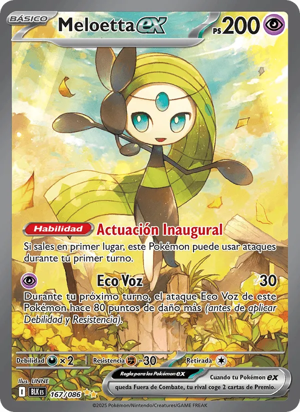 Meloetta ex · Fulgor Negro 167/86