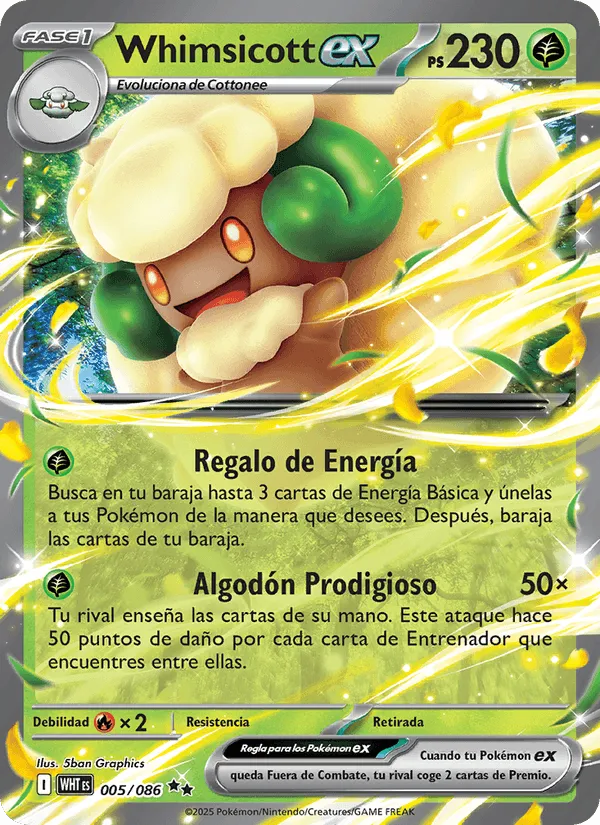 Whimsicott ex · Llama Blanca 005/86