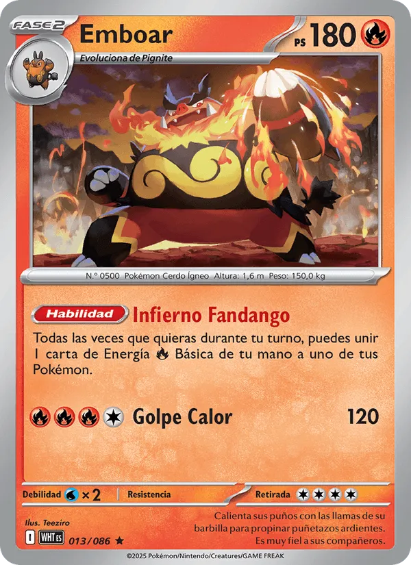Emboar · Llama Blanca 013/86