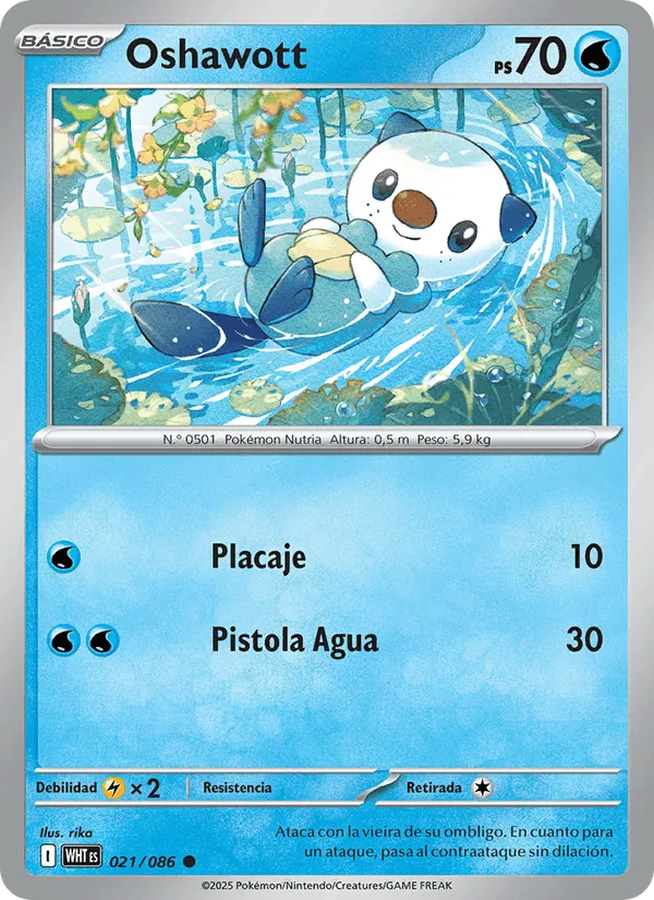 Oshawott · Llama Blanca 021/86