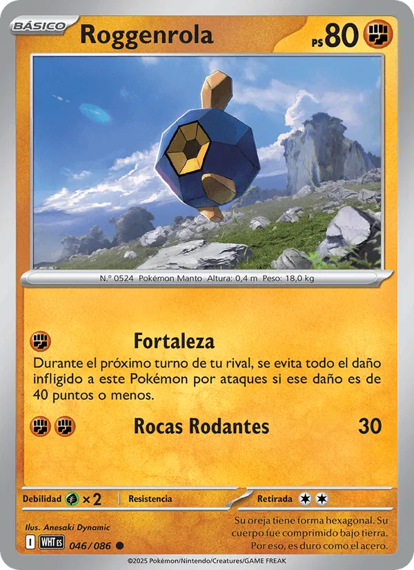 Roggenrola · Llama Blanca 046/86