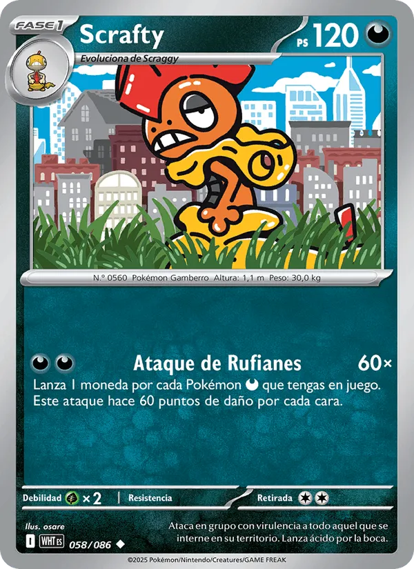 Scrafty · Llama Blanca 058/86