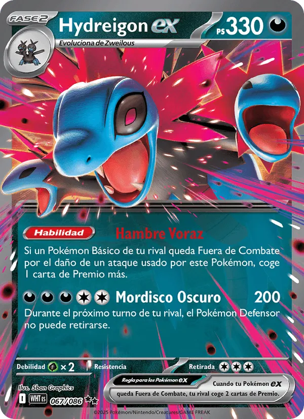 Hydreigon ex · Llama Blanca 067/86
