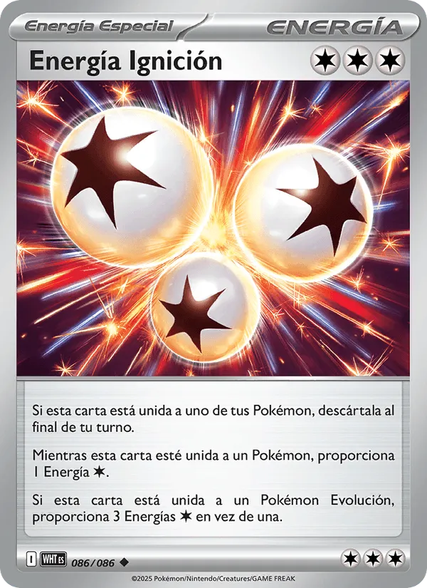 Energía Ignición · Llama Blanca 086/86