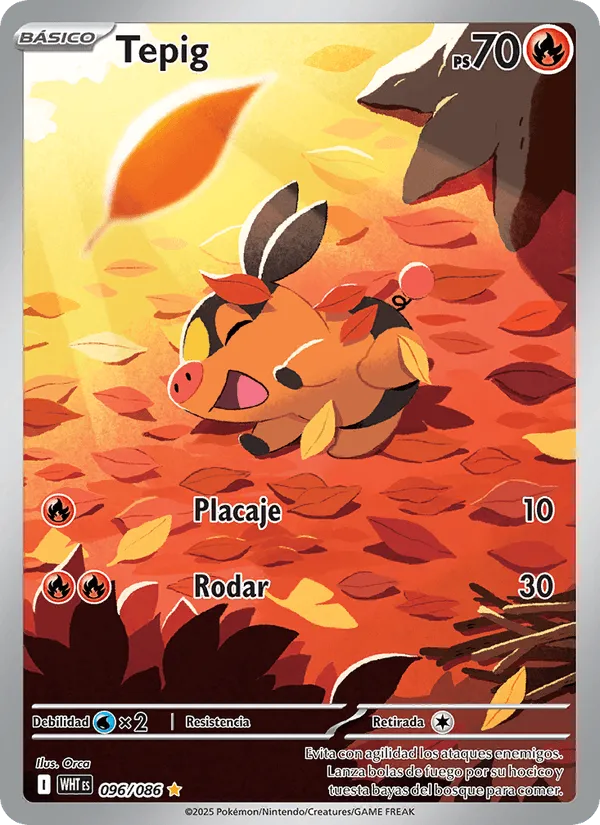 Tepig · Llama Blanca 096/86