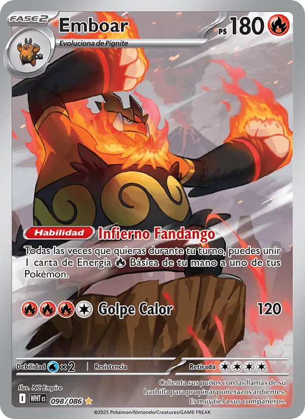 Emboar · Llama Blanca 098/86