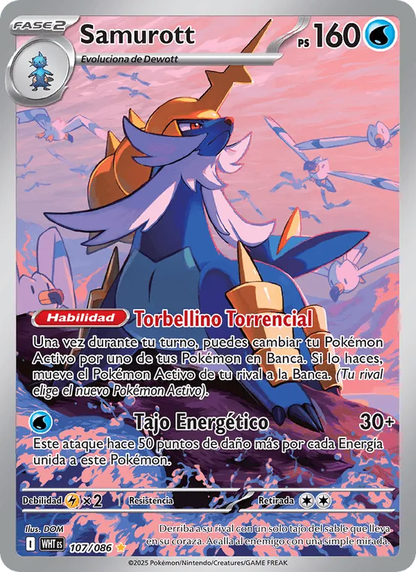 Samurott · Llama Blanca 107/86