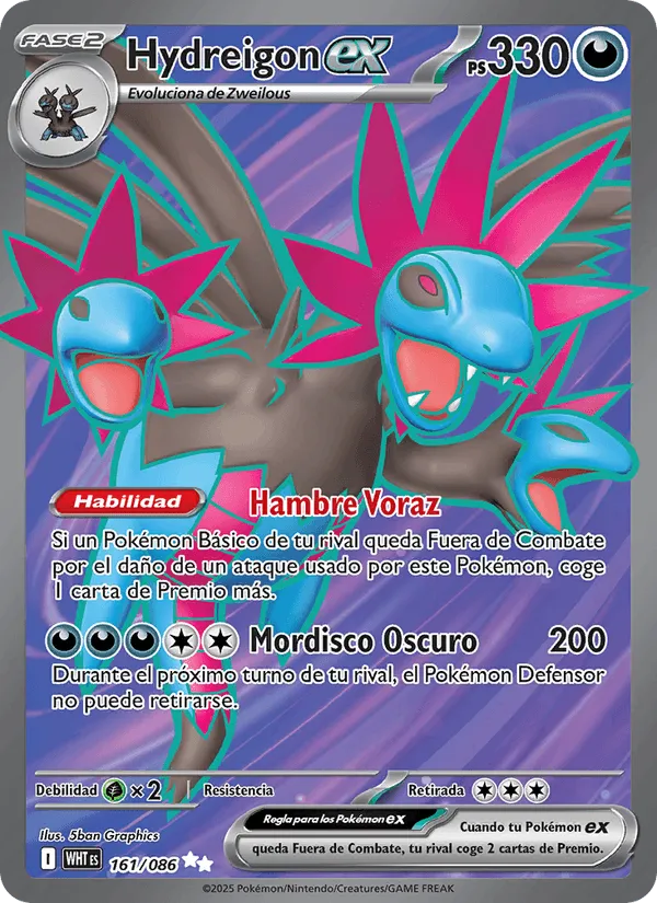 Hydreigon ex · Llama Blanca 161/86