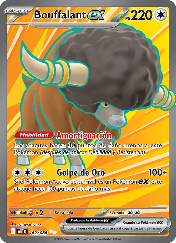 Bouffalant ex · Llama Blanca 162/86