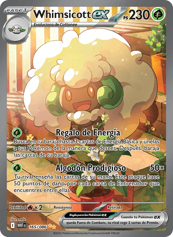 Whimsicott ex · Llama Blanca 165/86